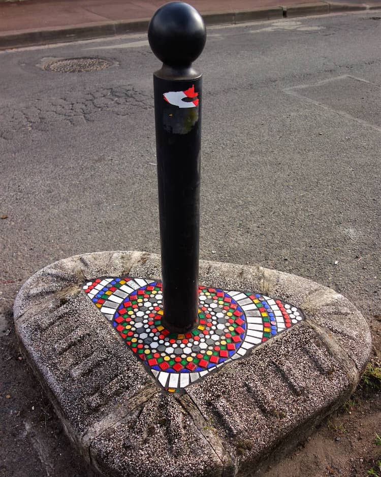 French Artist Ememem "The Pavement Surgeon" Transforms Urban Decay into Beautiful Mosaic Art