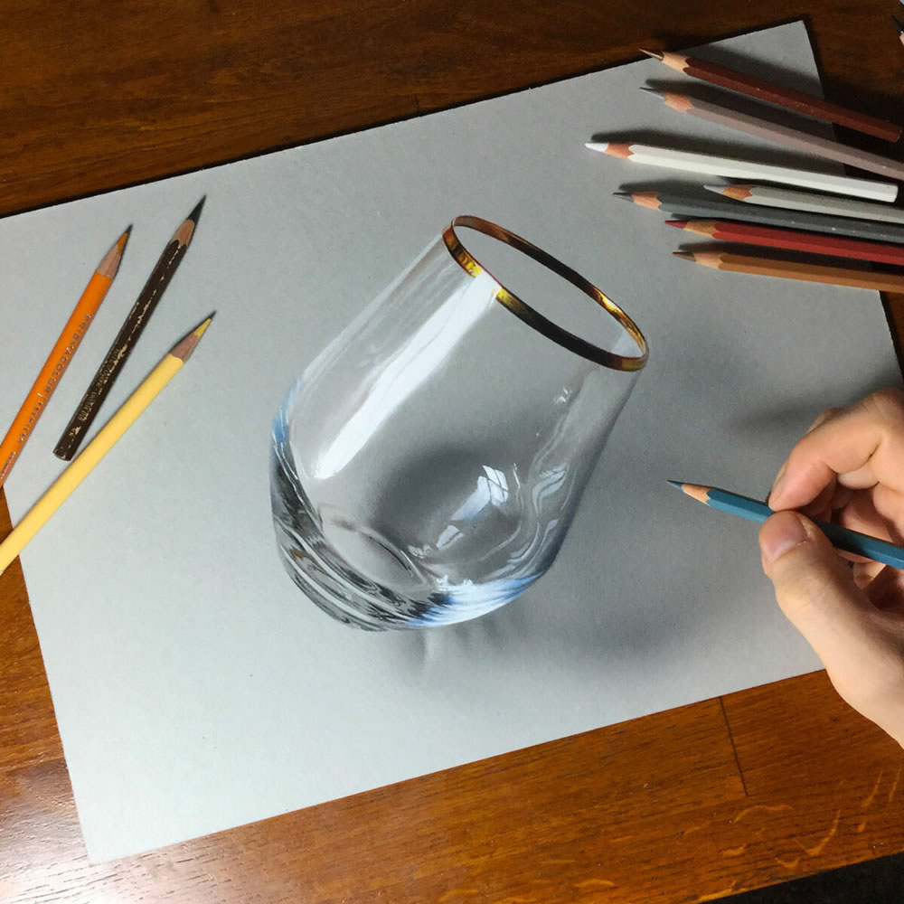realistic drawings 3d effects marcello barenghi 04