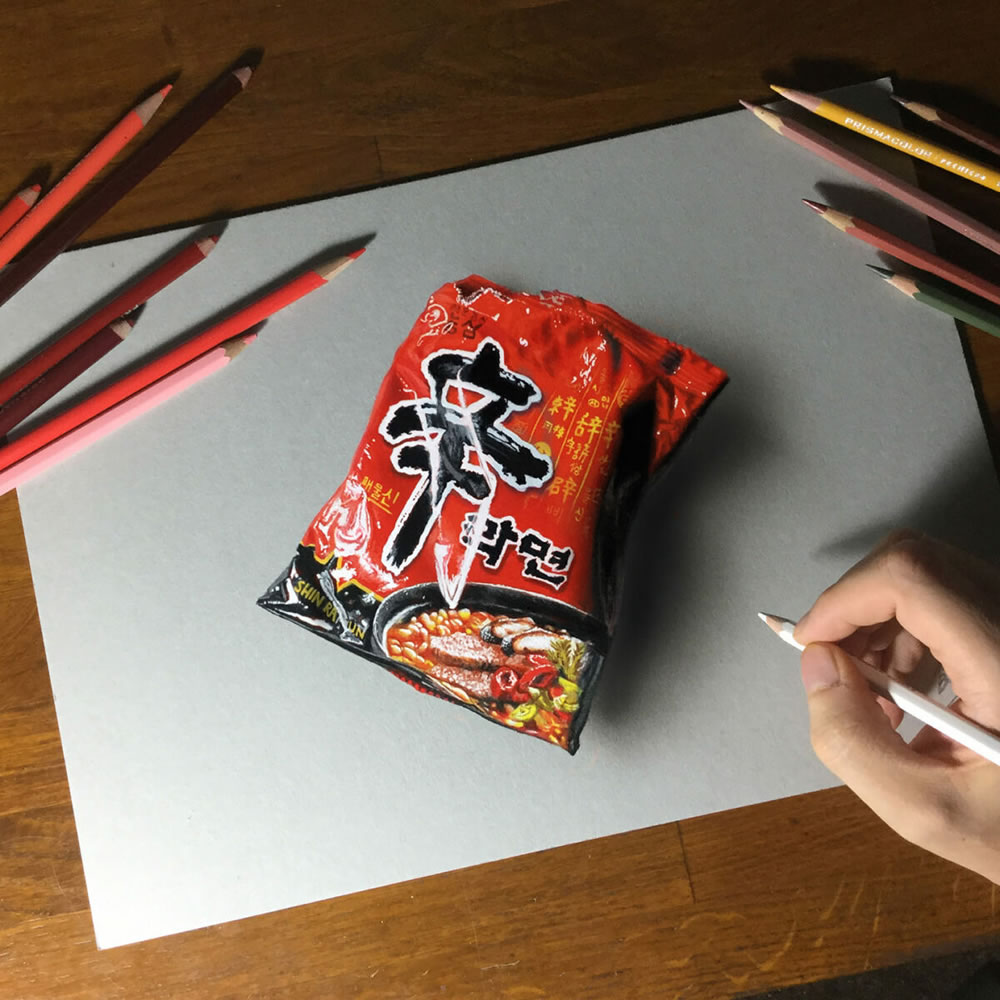 realistic drawings 3d effects marcello barenghi 13