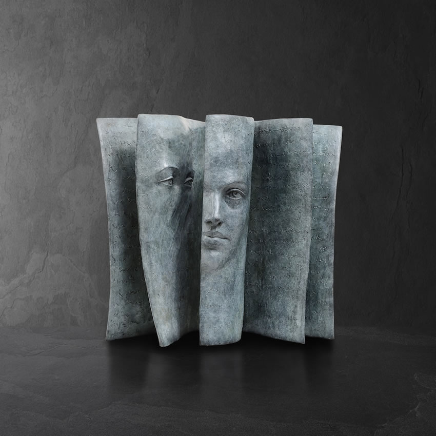 surreal sculptures book pages paola grizi 09