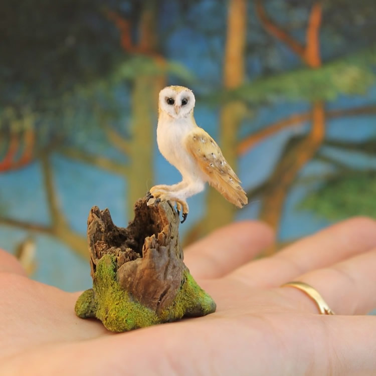 miniature animal sculptures katie doka 11