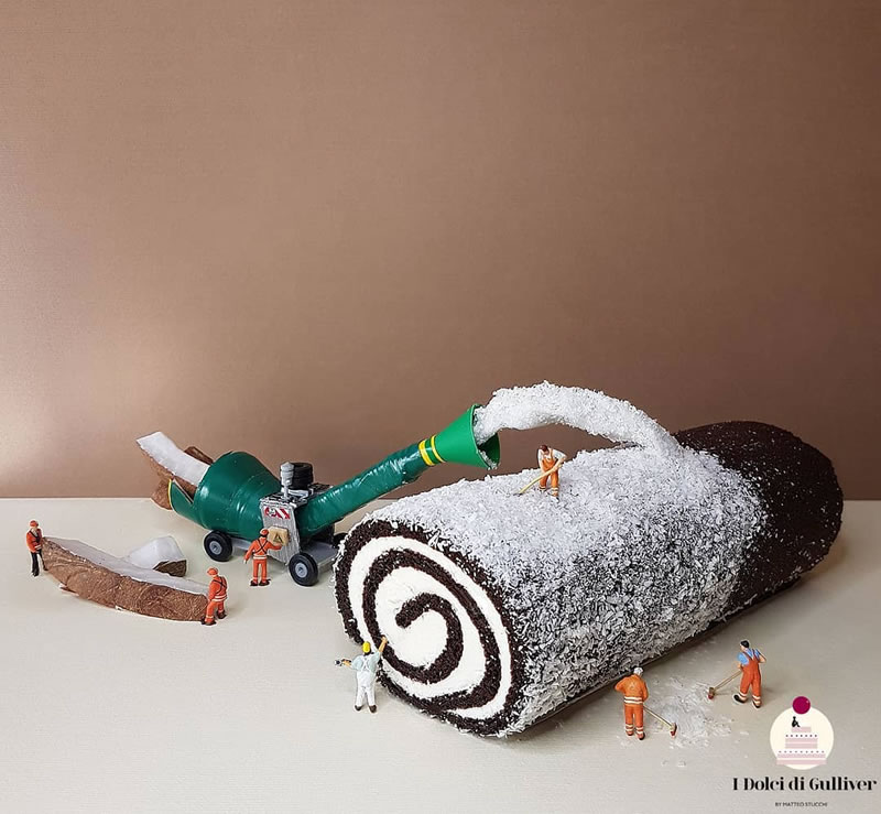 Matteo Stucchi's Incredible Dessert Worlds: Miniature Creations with a Playful Touch