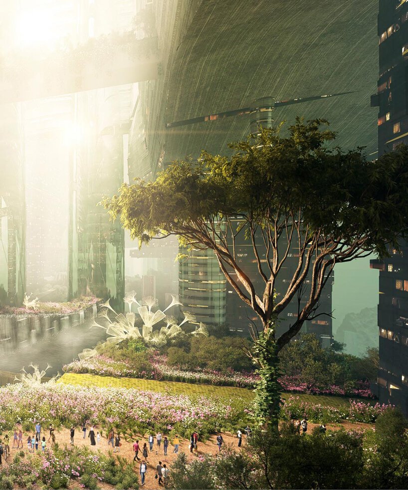 neom designs the line worlds first zero gravity vertical city saudi arabia designboom 3