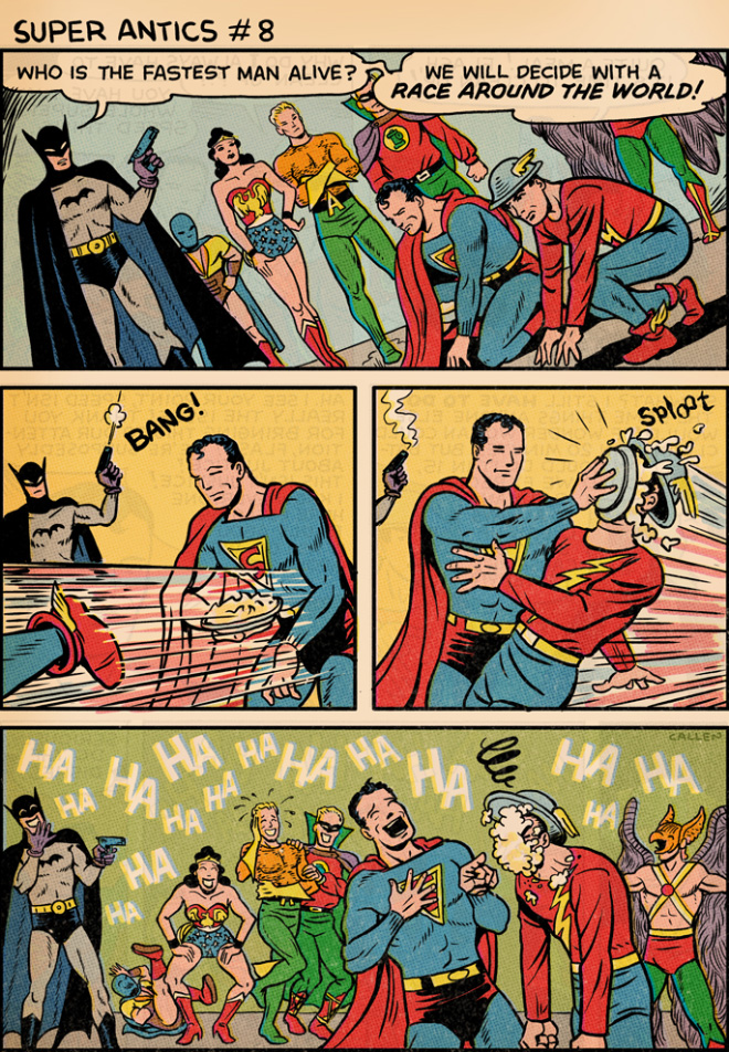 Super Antics by Kerry Callen: A Collection of Funny Superman Cartoons