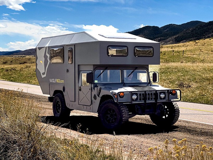 wolf rigs transforms classic military hummer h1 into overland comfort castle designboom 06