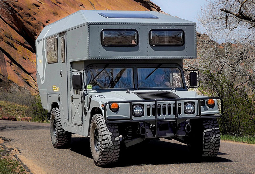 wolf rigs transforms classic military hummer h1 into overland comfort castle designboom 07