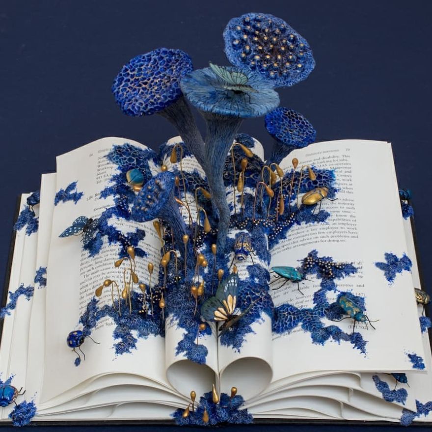 Stephanie Kilgast’s Vintage Book Art Will Transport You to a Miniature Wonderland