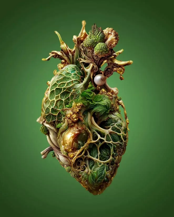Creepy but Cool: Andrejs Pidjass Uses AI to Generate Stunning Hearts