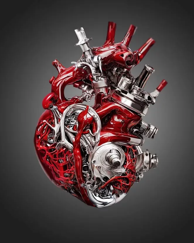 Creepy but Cool: Andrejs Pidjass Uses AI to Generate Stunning Hearts