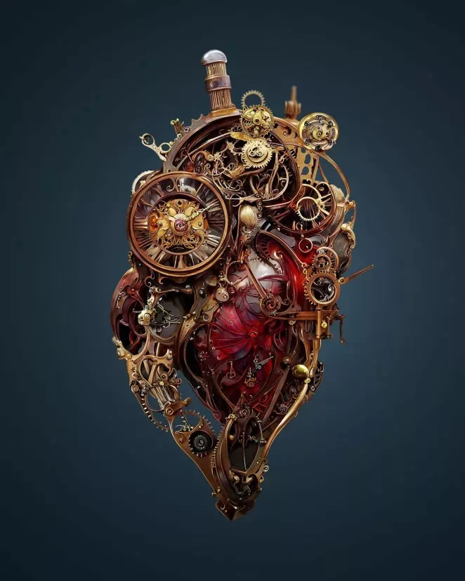 Creepy but Cool: Andrejs Pidjass Uses AI to Generate Stunning Hearts