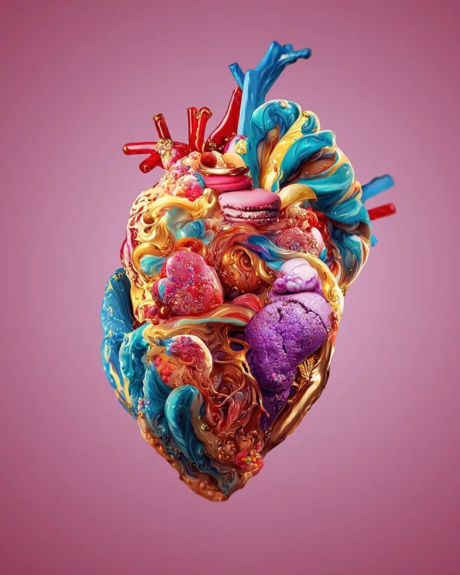 Creepy but Cool: Andrejs Pidjass Uses AI to Generate Stunning Hearts