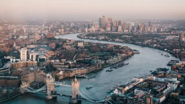 aerial photography of london skyline during daytime