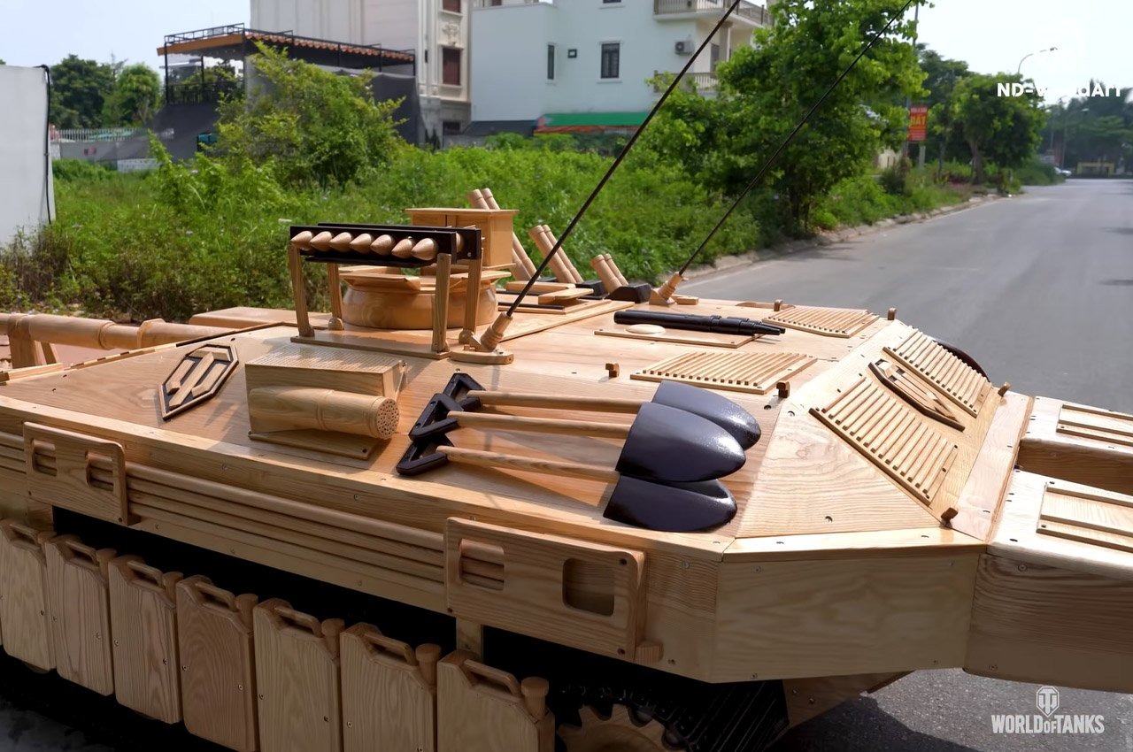 Father Builds Life-Sized Tank from 'World of Tanks' for His Son