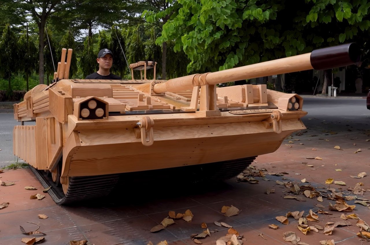 Father Builds Life-Sized Tank from 'World of Tanks' for His Son