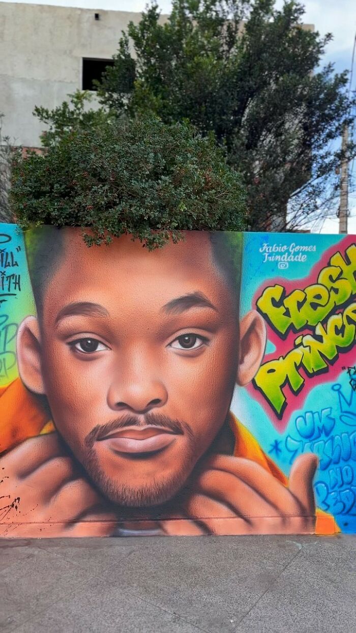 How Fábio Gomes Trindade Uses Natural Elements to Transform Street Art
