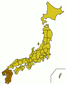 Japan kyushu map small 2018022413 5a9169b4bd05b