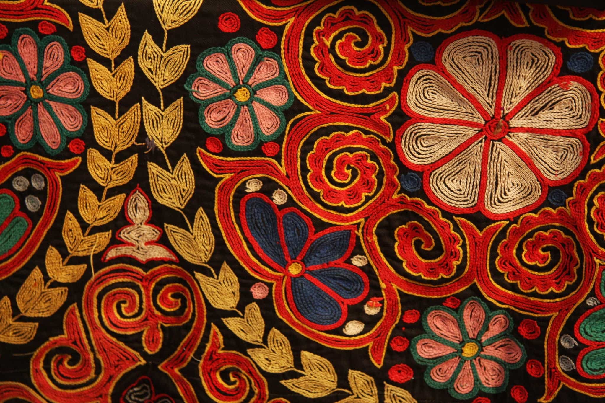 Kazakh rug chain stitch embroidery 2017021817 58a87ed6be918