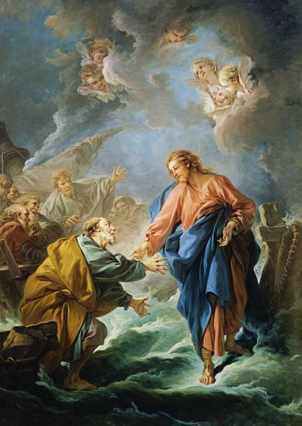 Saint Pierre tentant de marcher sur les eaux by François Boucher 2017050211 590869fdc0918