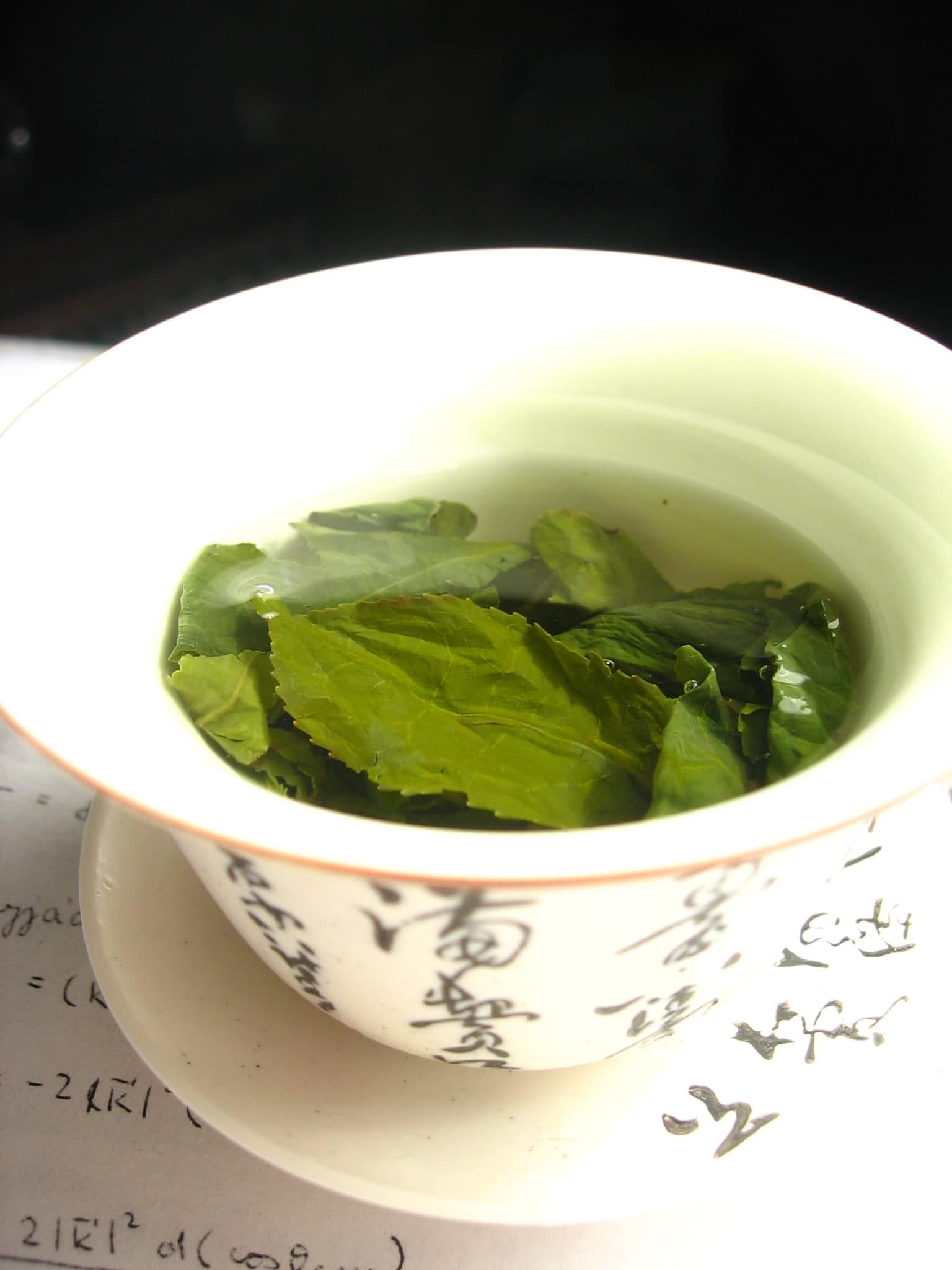 Tea leaves steeping in a zhong čaj 05 2017041320 58efdb8c0cdef