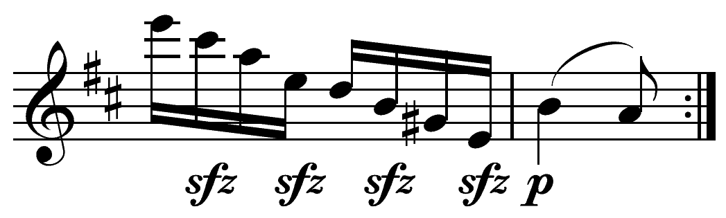 BeethovenStringQuartet syncopation