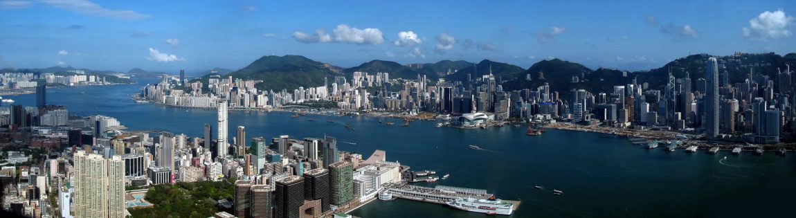 Hong Kong Victoria Harbour Pano View from ICC 201105