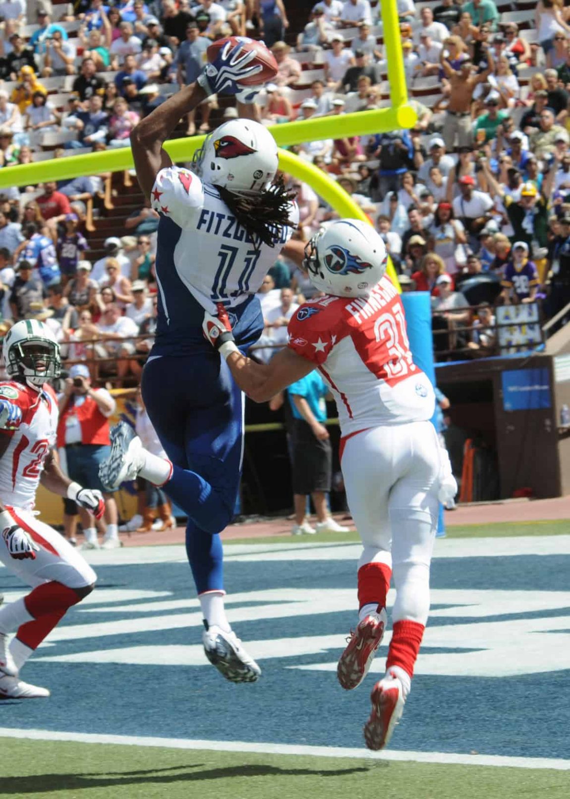 Larry Fitzgerald catches TD at 2009 Pro Bowl