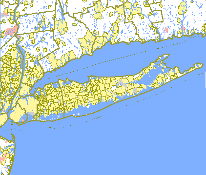 Long Island US map