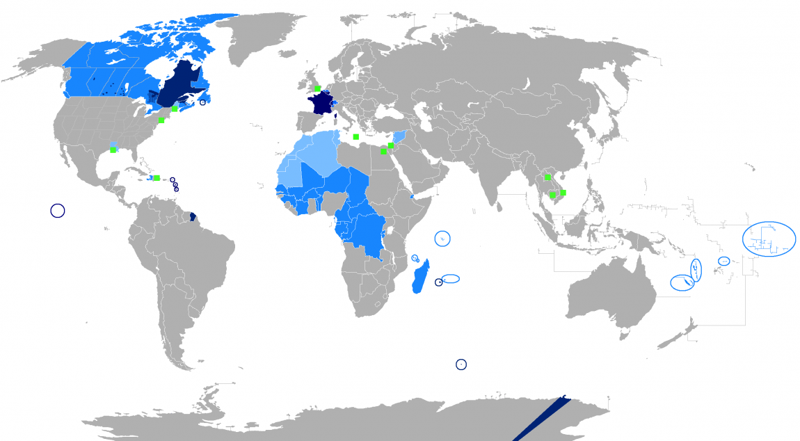 New Map Francophone World