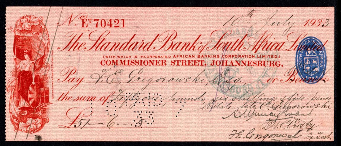 1933 South African cheque scaled