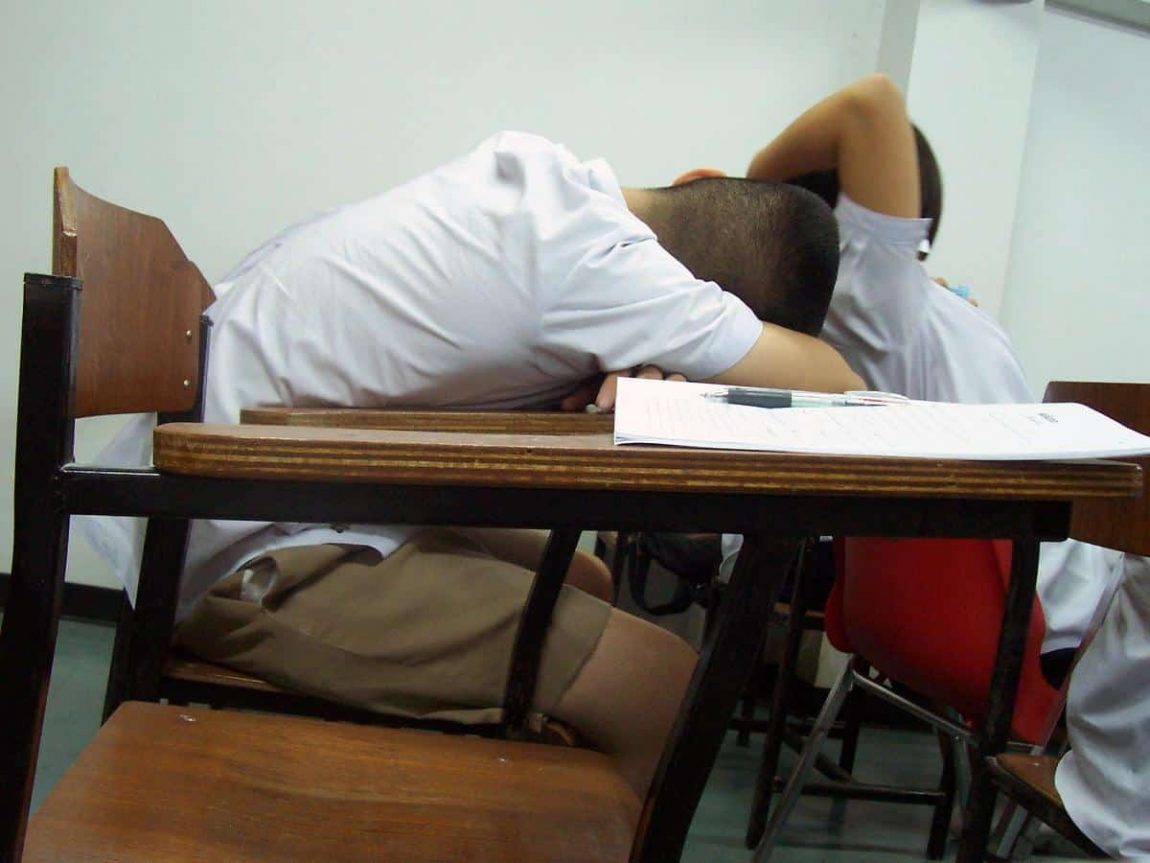 Sleeping students